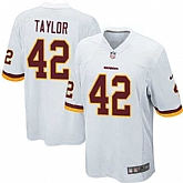 Nike Men & Women & Youth Redskins #42 Taylor White Team Color Game Jersey,baseball caps,new era cap wholesale,wholesale hats